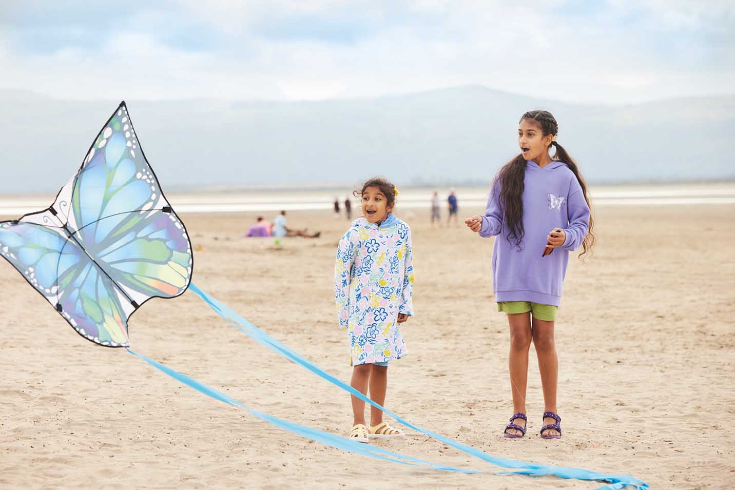 Beach View with Kite flying at Greenacres Holiday Park