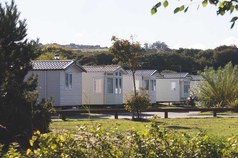 View of the park at Presthaven Sands Holiday Park